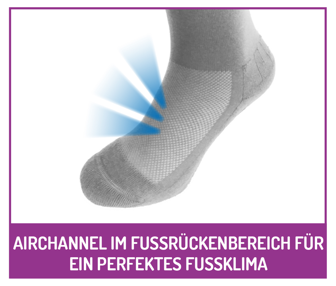 sensitiv Venenfreund – TS5853-2 Fußgut Socken